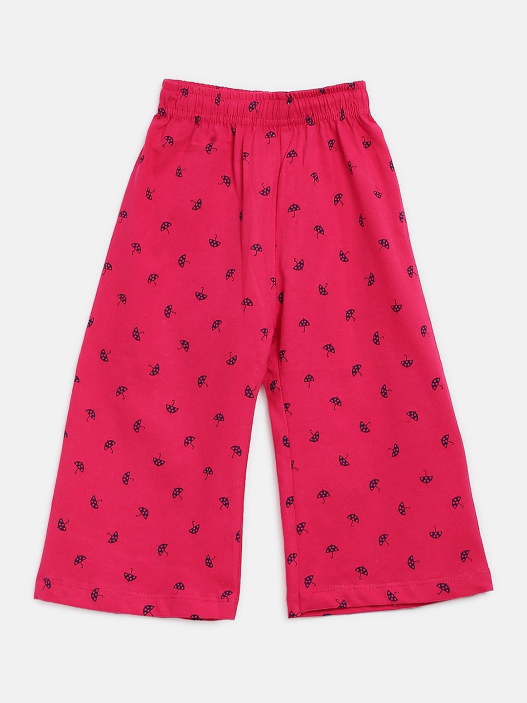 V2 Value & Variety Girls Printed Cotton Lounge Pant, Pink