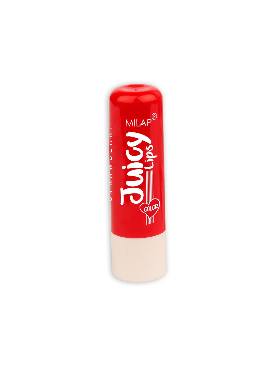 

MILAP Juicy 12 Hour Moisture & Shine SPF15 Lip Balm with Vitamin E 4ml - Strawberry, Red