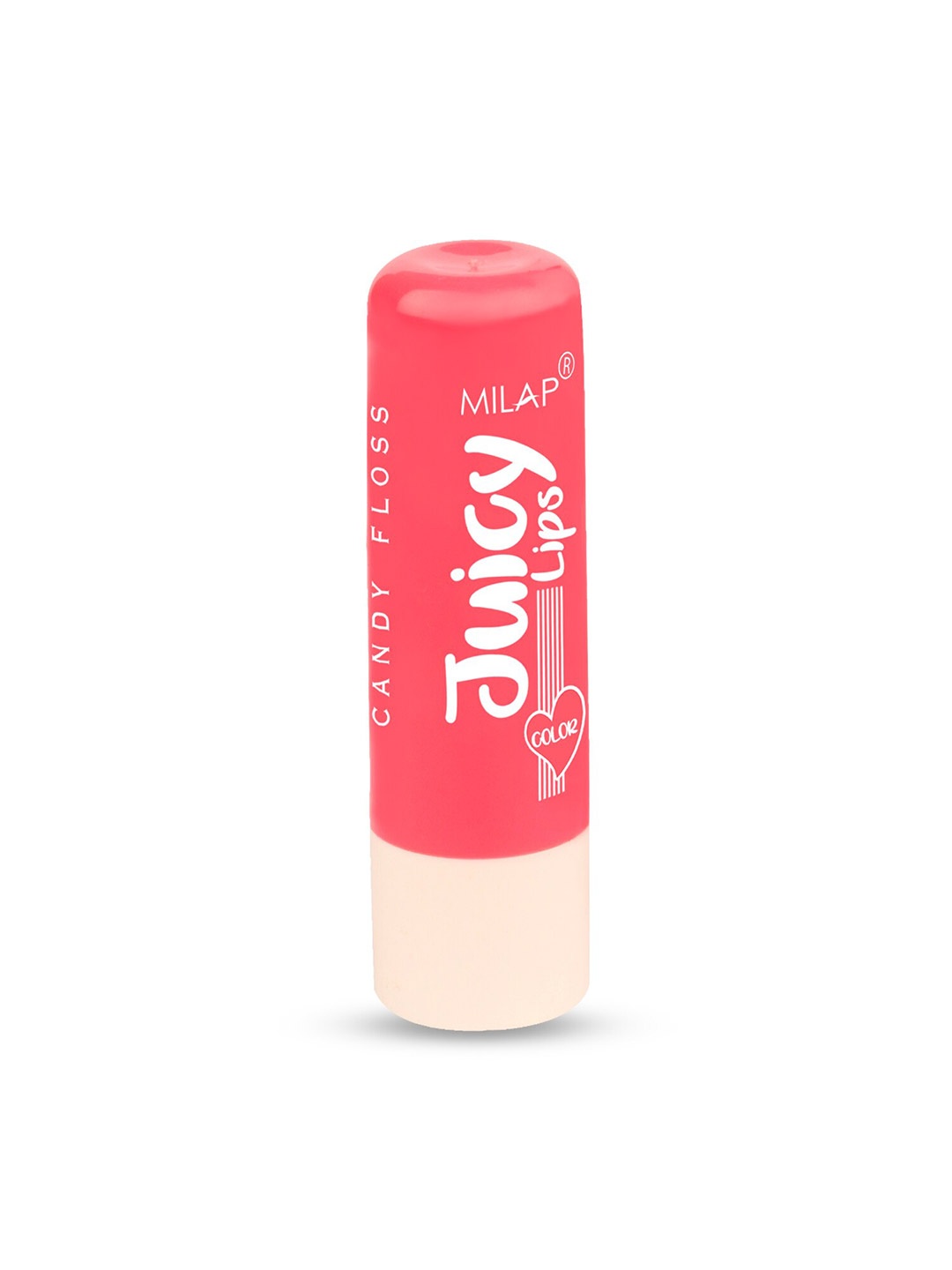 

MILAP Juicy 12 Hour Moisture & Shine SPF15 Lip Balm with Vitamin E 4ml - Candy Floss, Pink