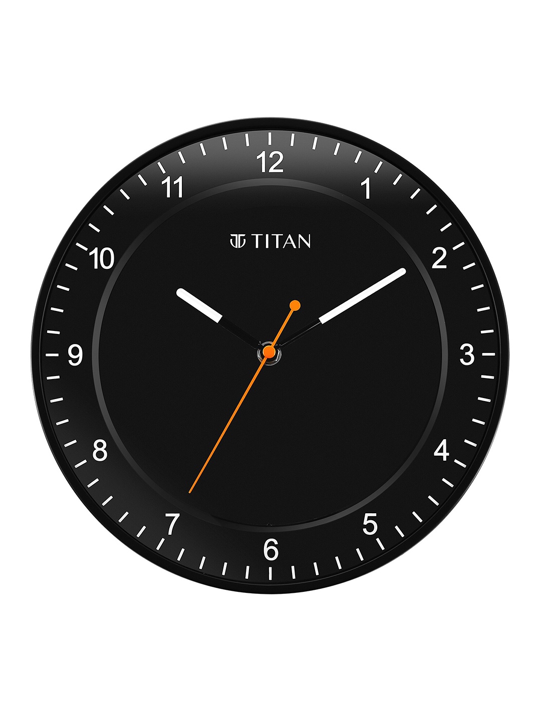 Titan Black Analogue Contemporary Wall Clock W0010PA03