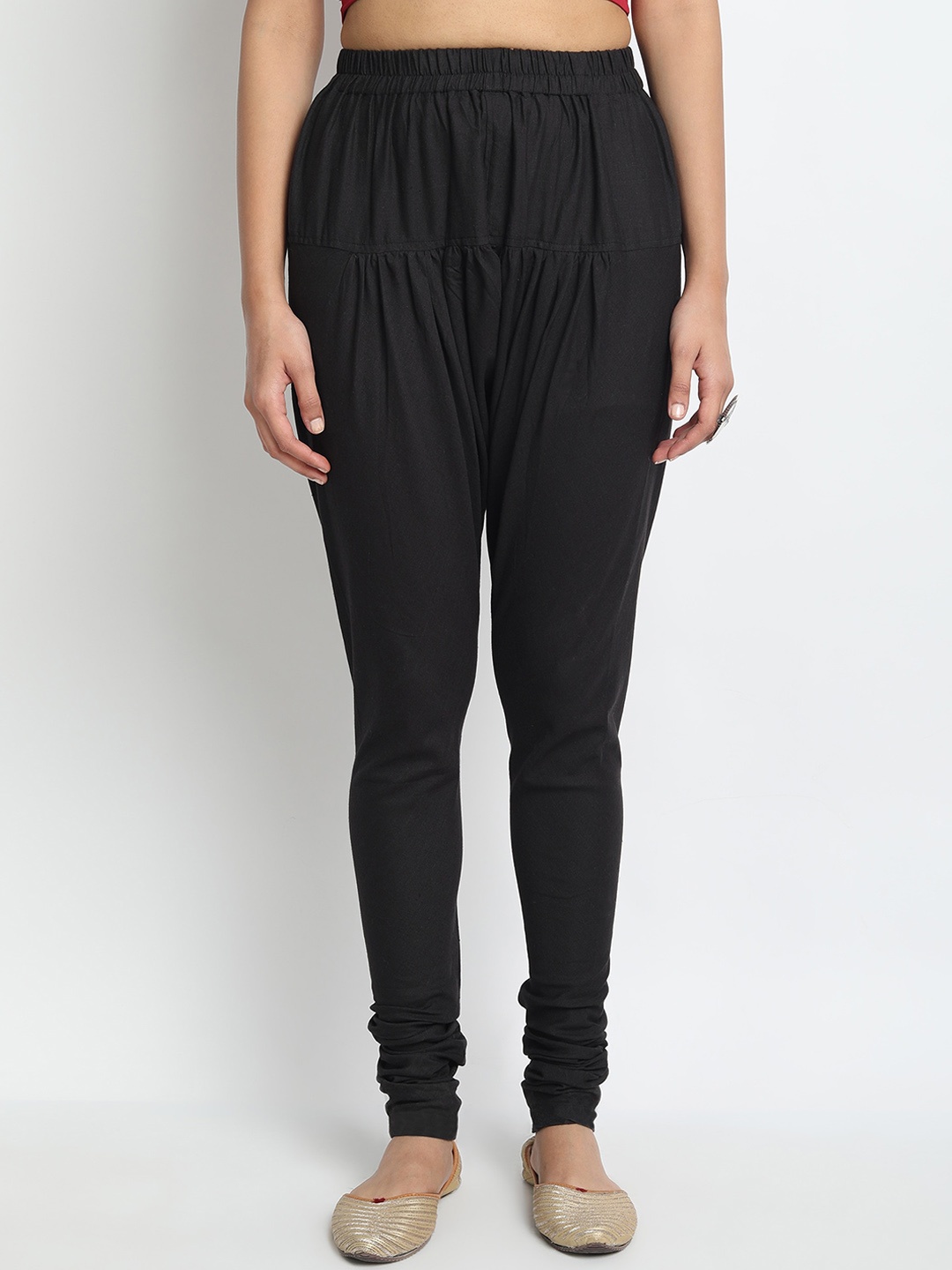 

Molcha Women Pure Cotton Churidar, Black