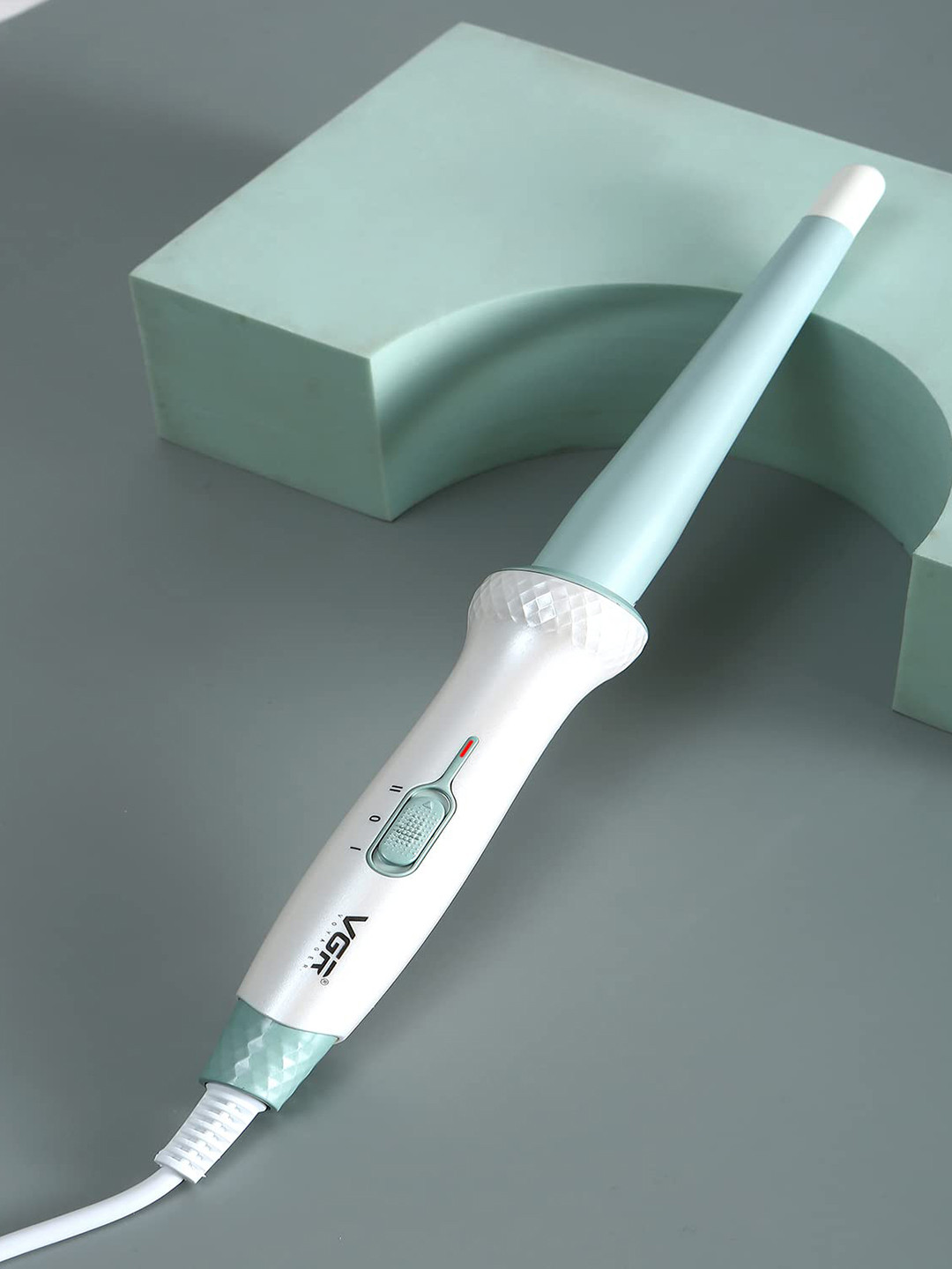 

VGR V-596 Professional Ceramic Coating Barrel Curling Wand Iron Hair Curler - Green