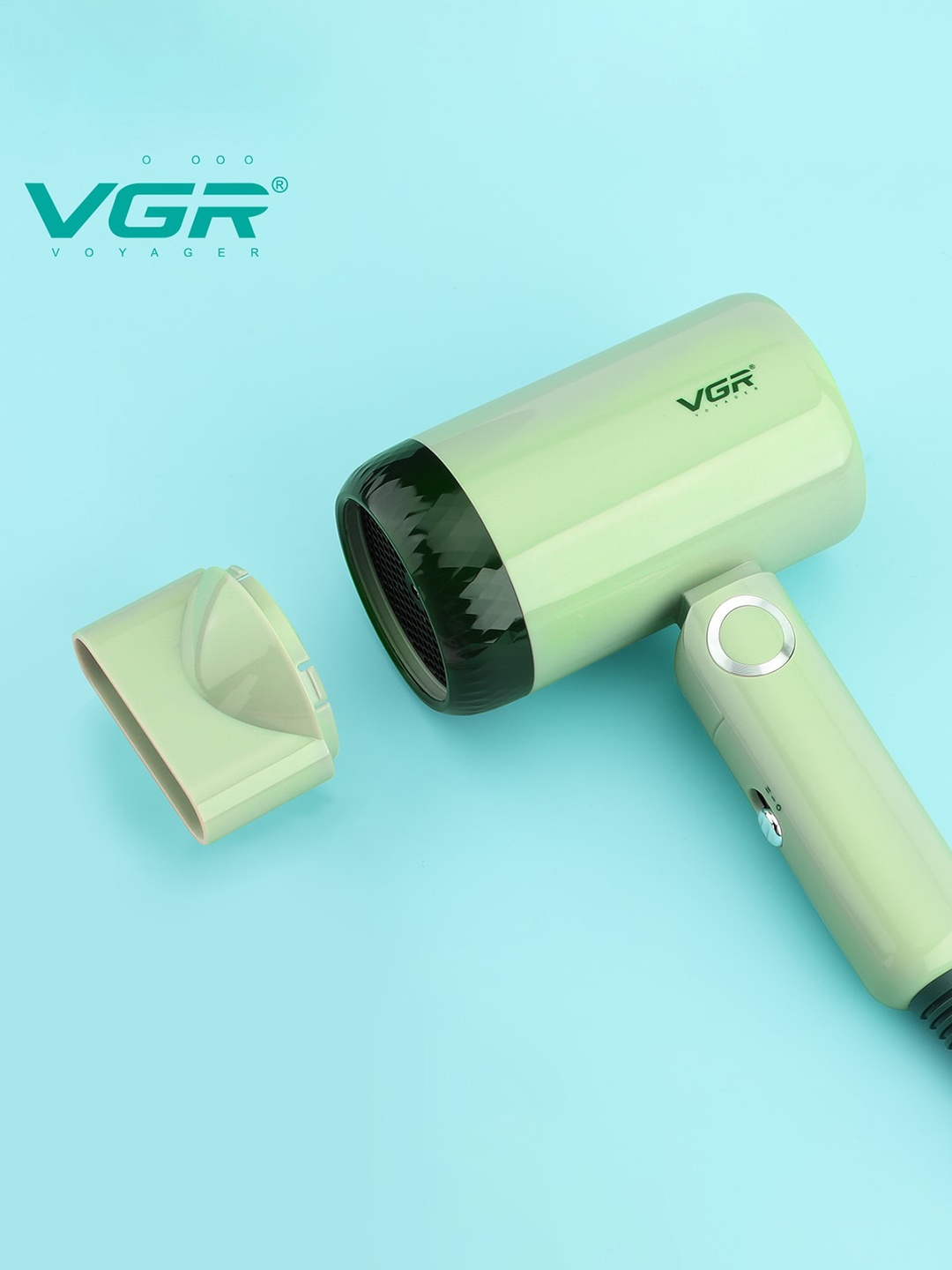 

VGR V-421 Professional 1200W DC Motor 2 Speed Settings Foldable Hair Dryer - Green