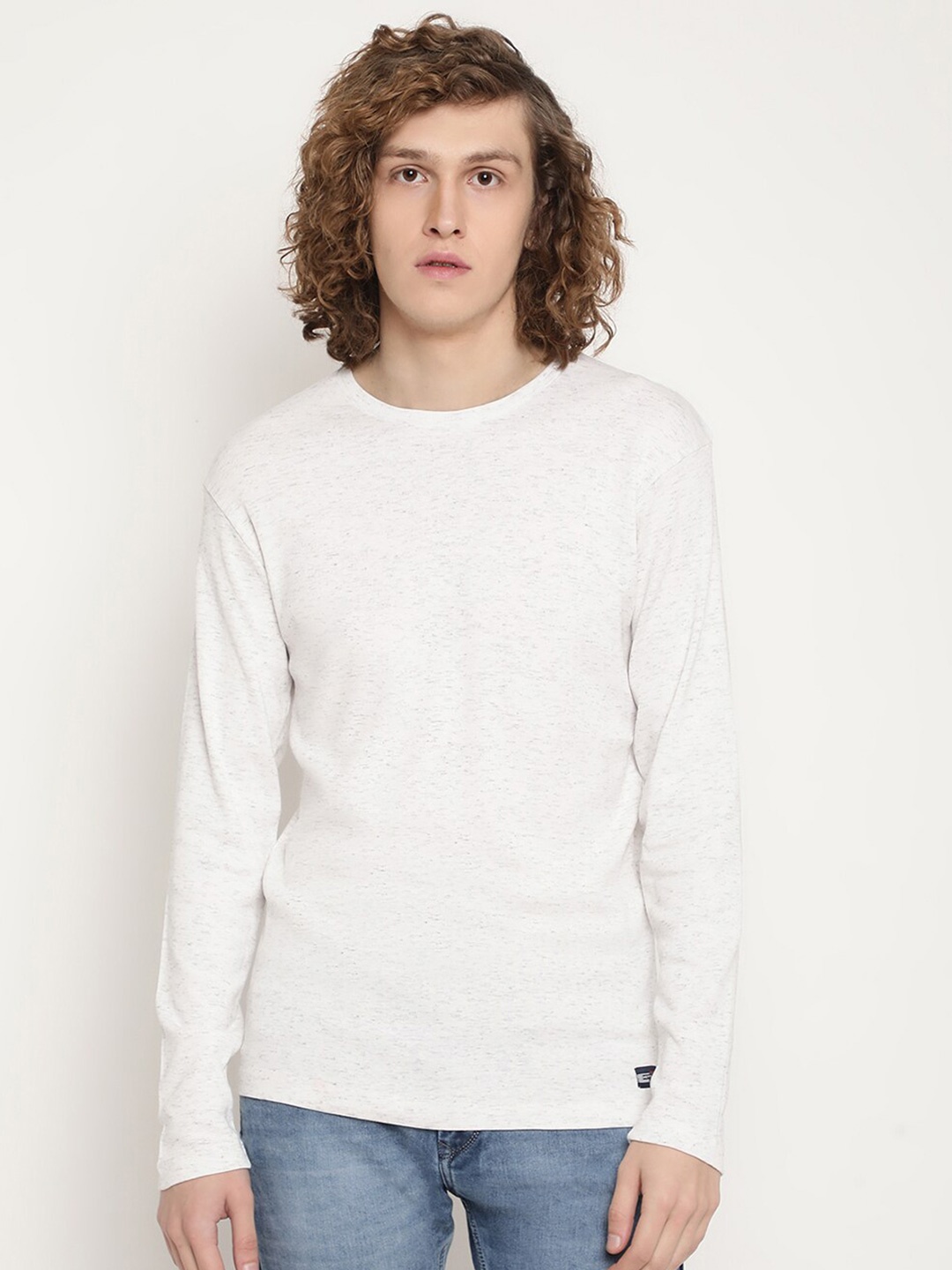 

METTLE Men White Cotton T-shirt