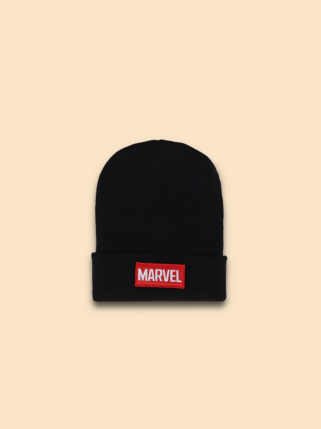

Free Authority Men Marvel Printed Beanie Caps, Black