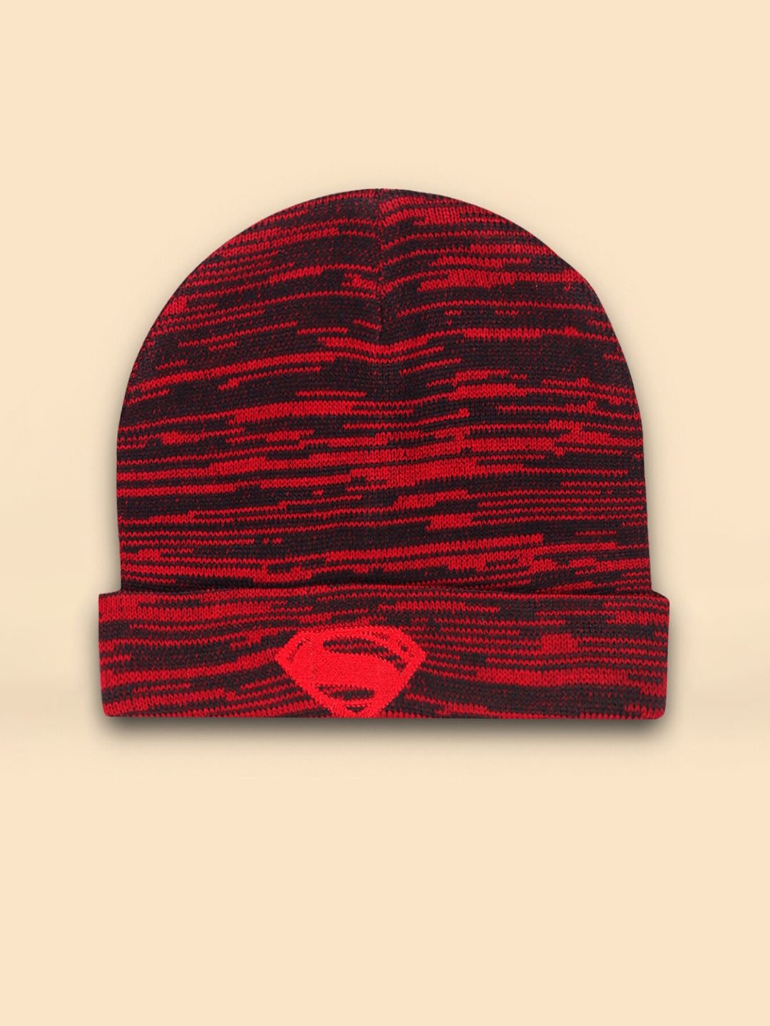 

Free Authority Men Superman Embroidered Beanie Caps, Red
