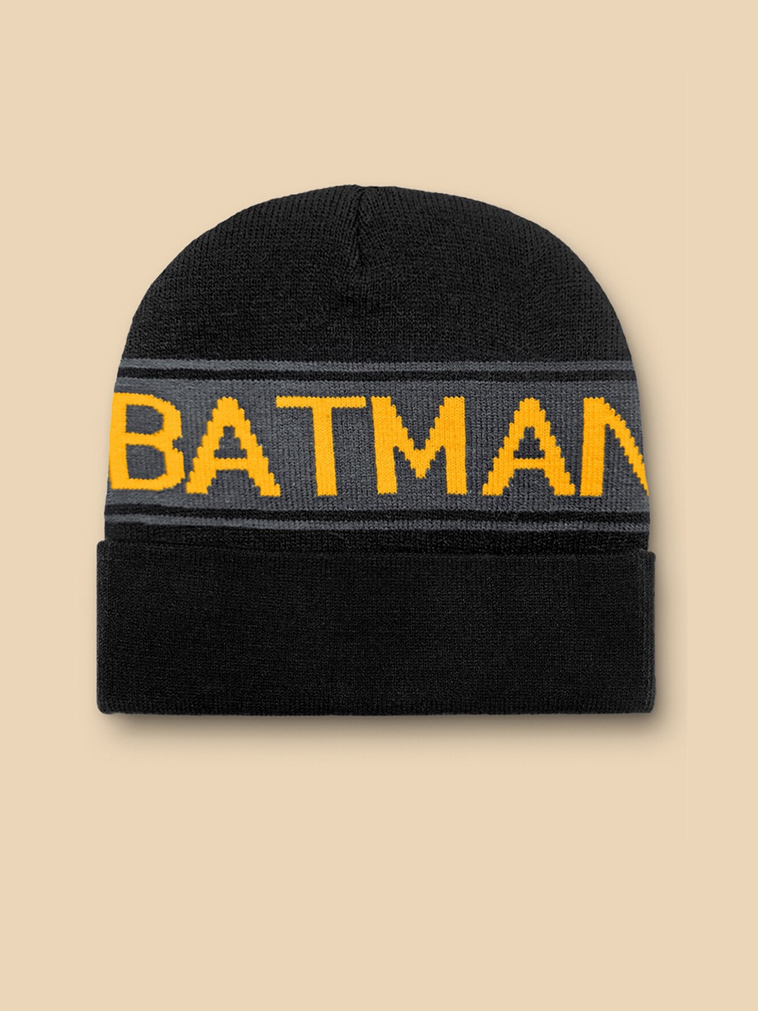 

Free Authority Men Batman Embroidered Beanie Caps, Black