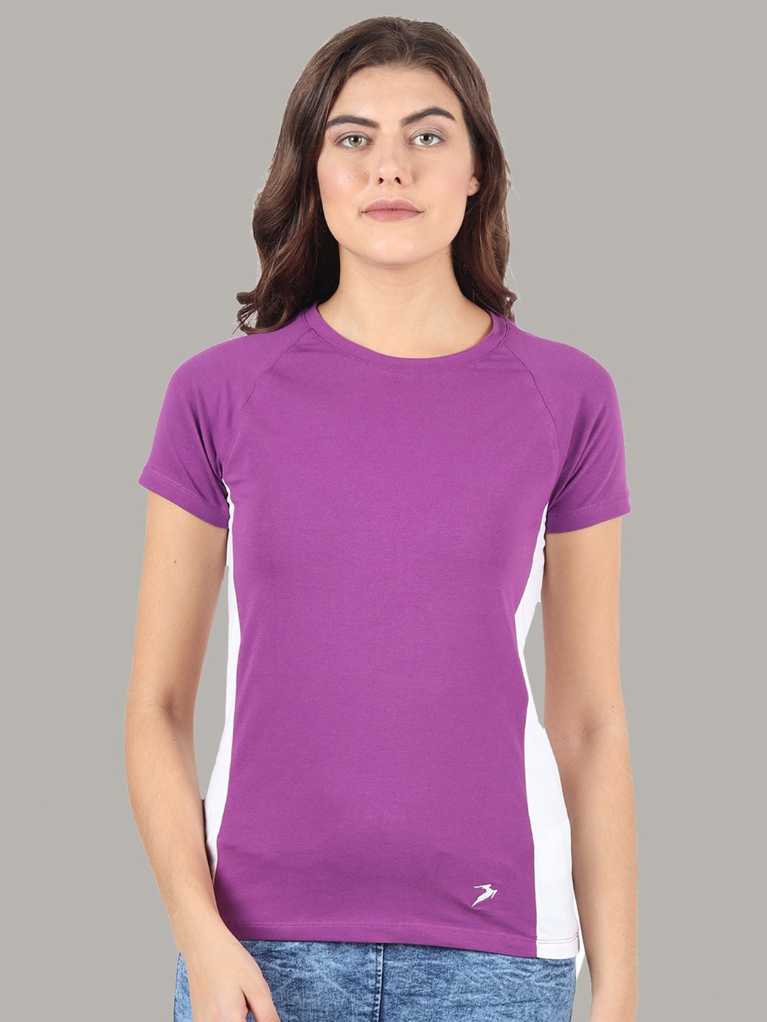 

Nimble Women Round Neck T-Shirt, Purple