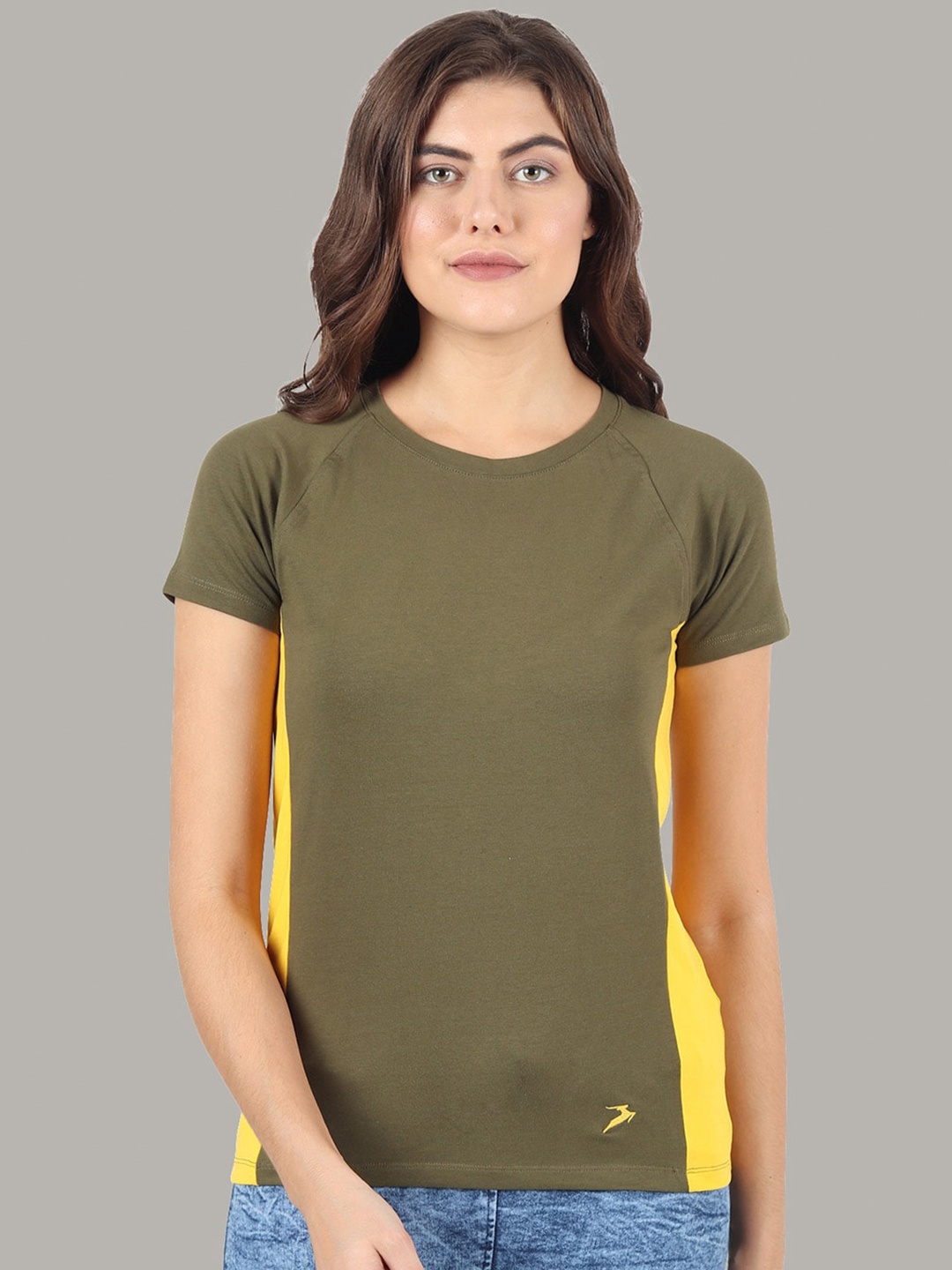 

Nimble Women Round Neck T-Shirt, Green