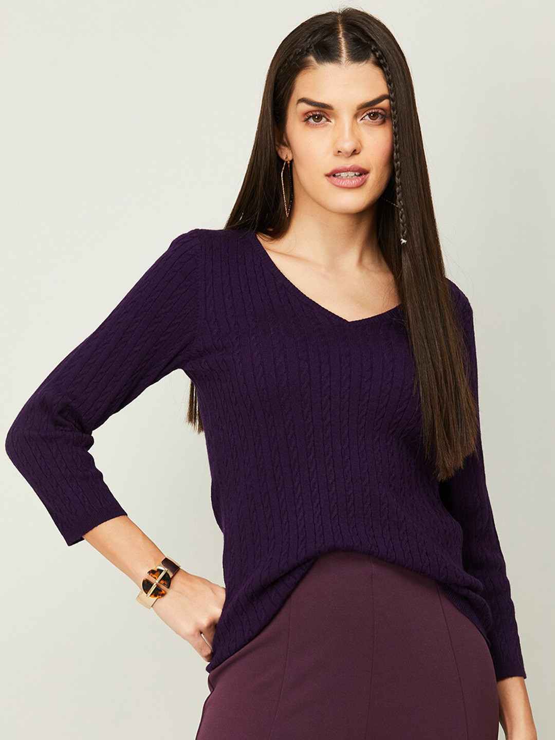 

CODE by Lifestyle Long Sleeves Sweatshirt, Purple
