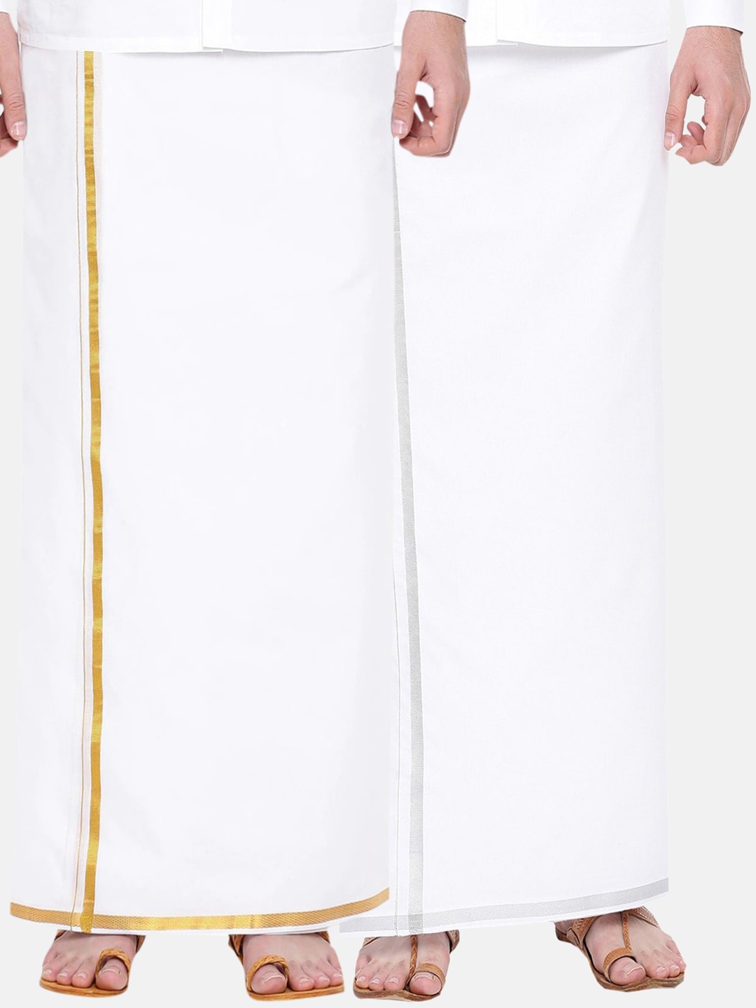

Ramraj Pack Of 2 Cotton Dhotis, White