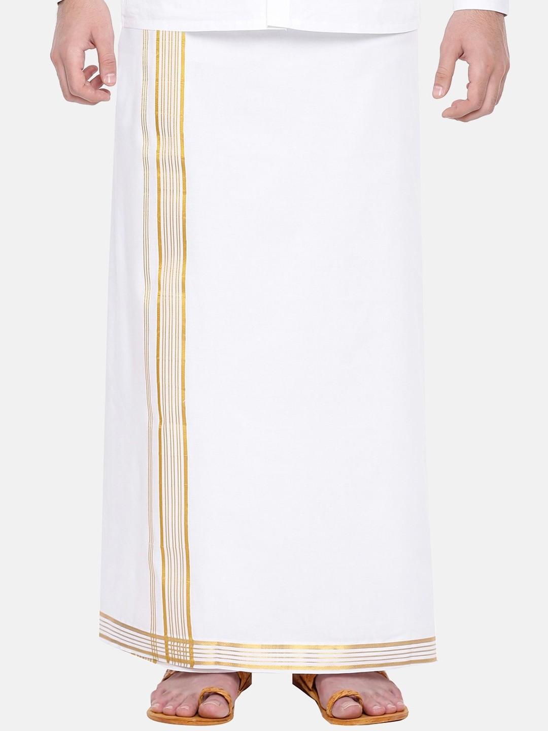 

Ramraj Pure Cotton Dhotis, White