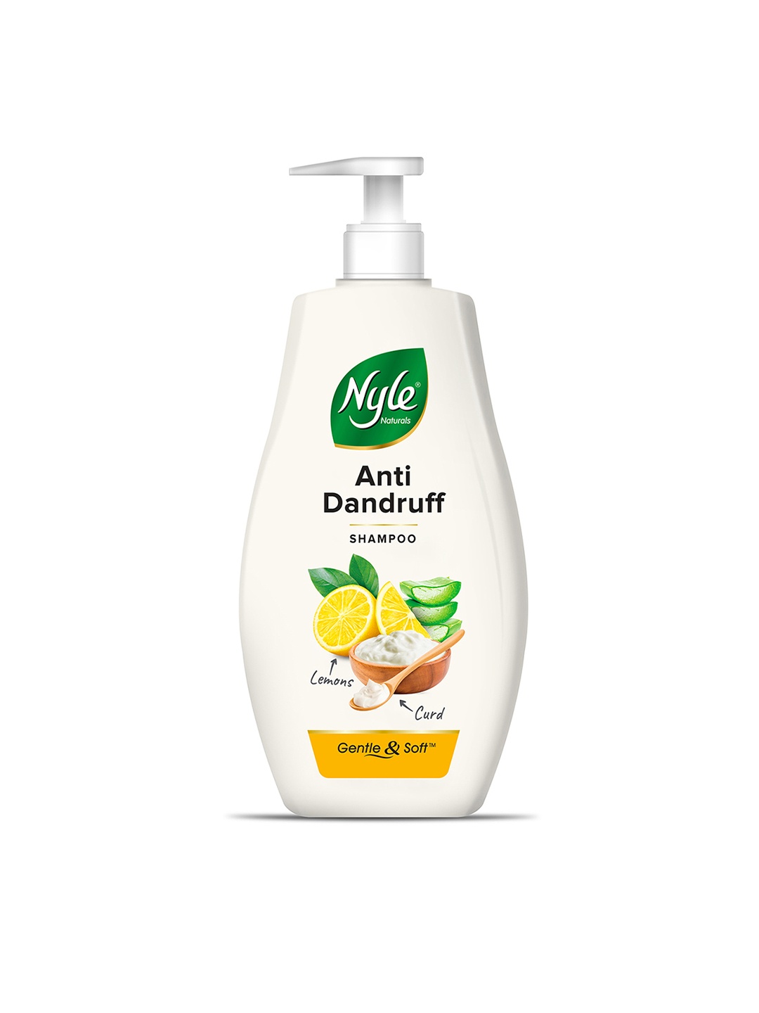 

Nyle Naturals Anti-Dandruff 2-In-1 Shampoo+Conditioner with Lemon & Curd - 1000 ml, White