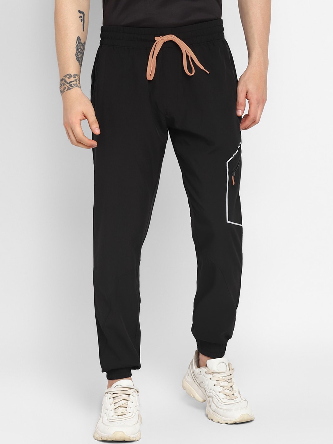 

OFF LIMITS Men Cotton Jogger Pants, Black