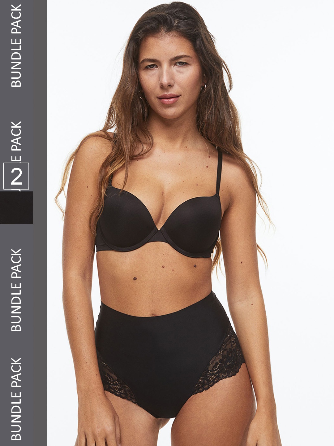 

H&M Women 2-Pack Light Shaping Briefs, Black
