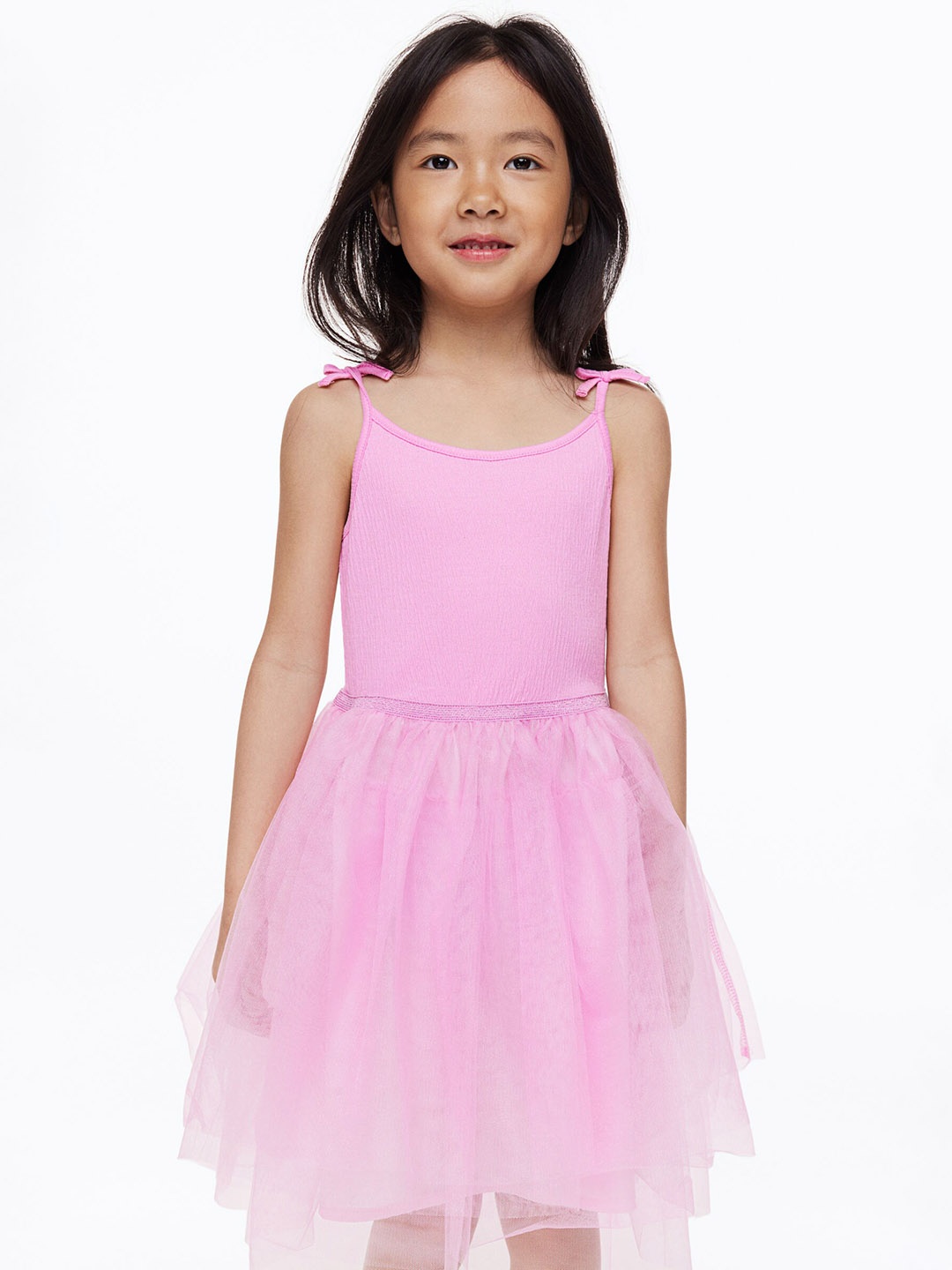 

H&M Girls Tulle-Skirt Dress, Pink