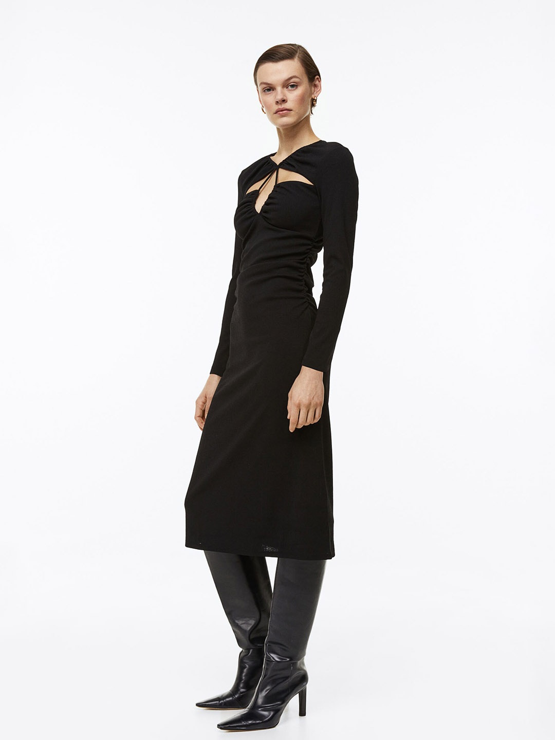 

H&M Women Cut-Out Dress, Black
