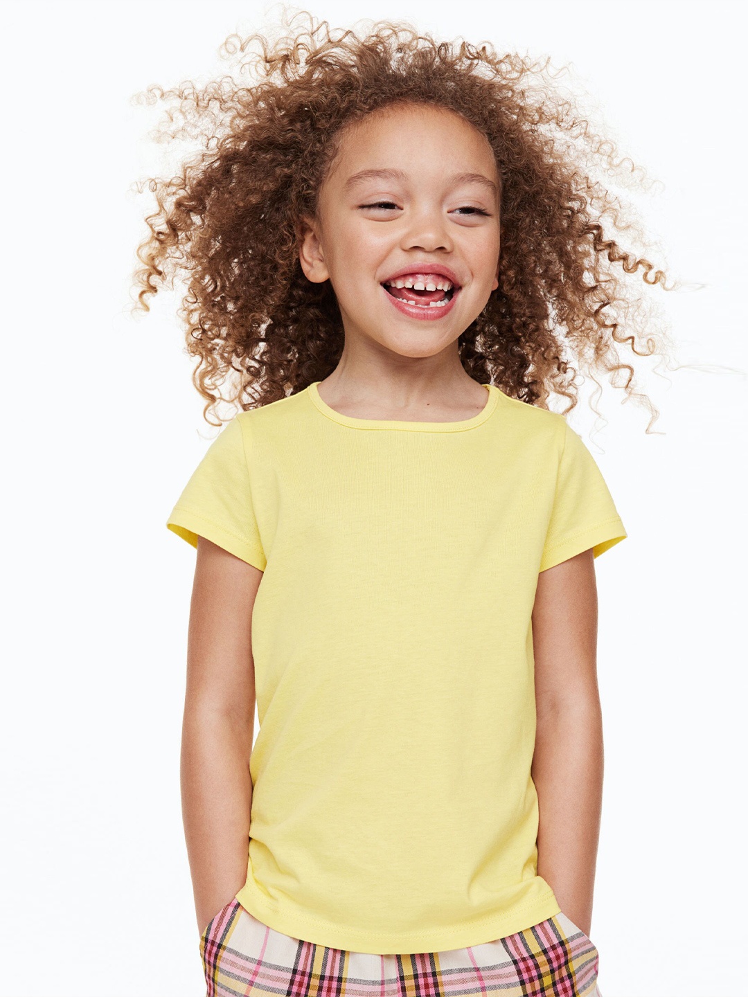 

H&M Girls 3-Pack T-shirts, Yellow