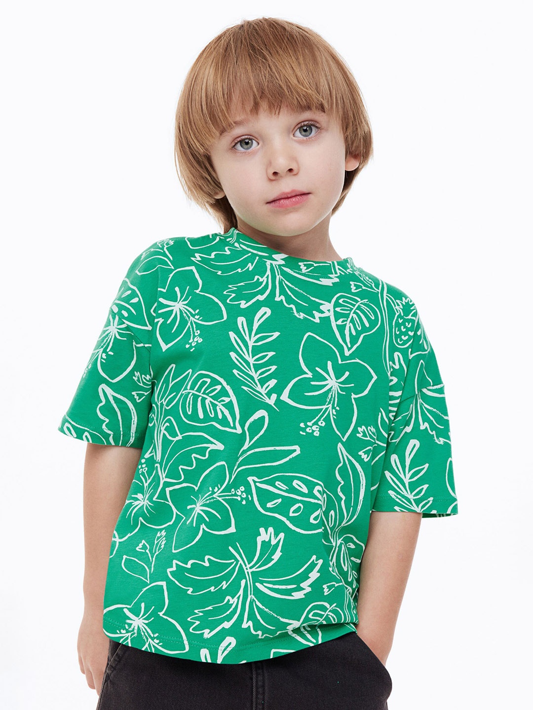 

H&M Boys Oversized T-shirt, Green