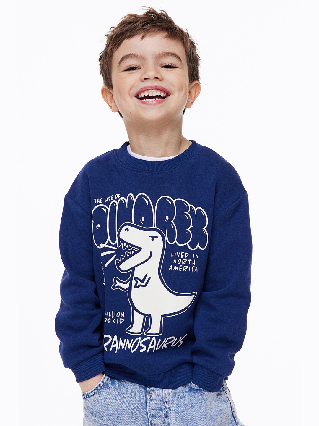

H&M Boys Sweatshirt, Navy blue