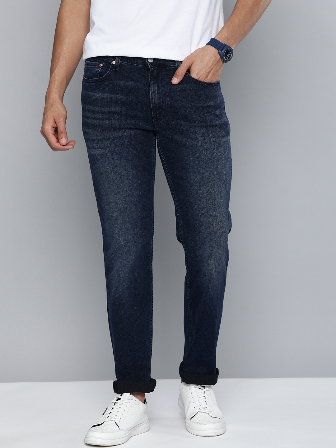 

Levis Men Slim Fit Light Fade Stretchable Jeans, Blue