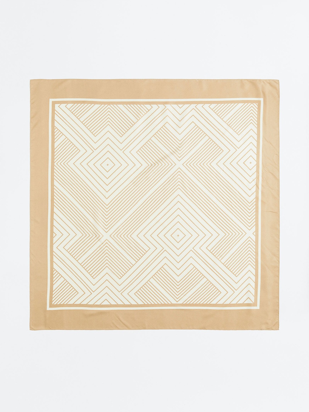 

H&M Women Satin Scarf, Beige