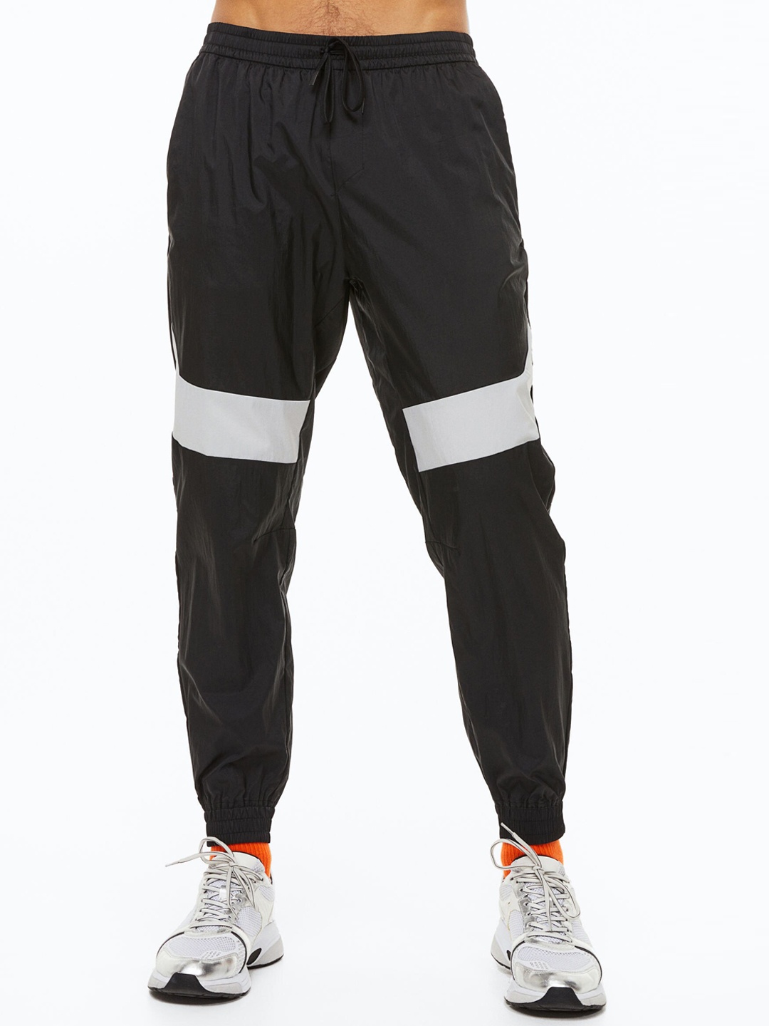 

H&M Men Water-Repellent Track Pants, Black