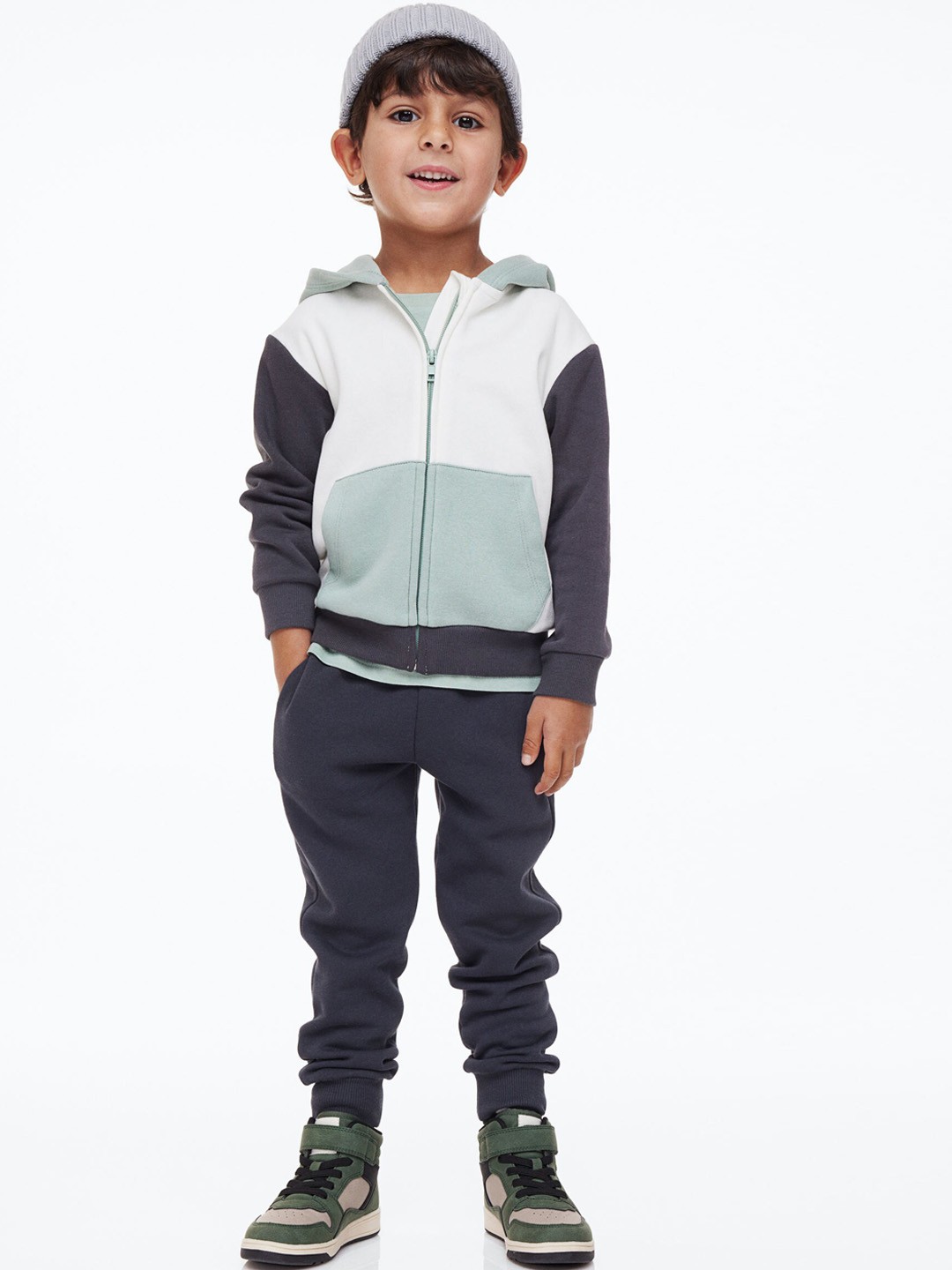 

H&M Boys Brushed-Inside Joggers, Grey