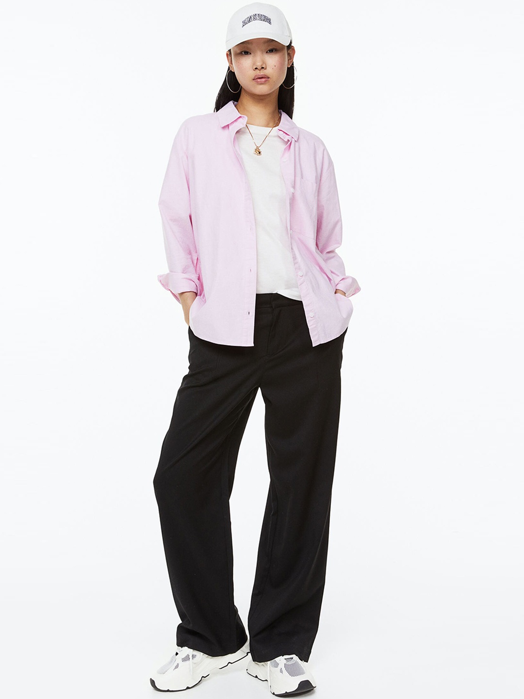 H&M Women Tailored Trousers, Black