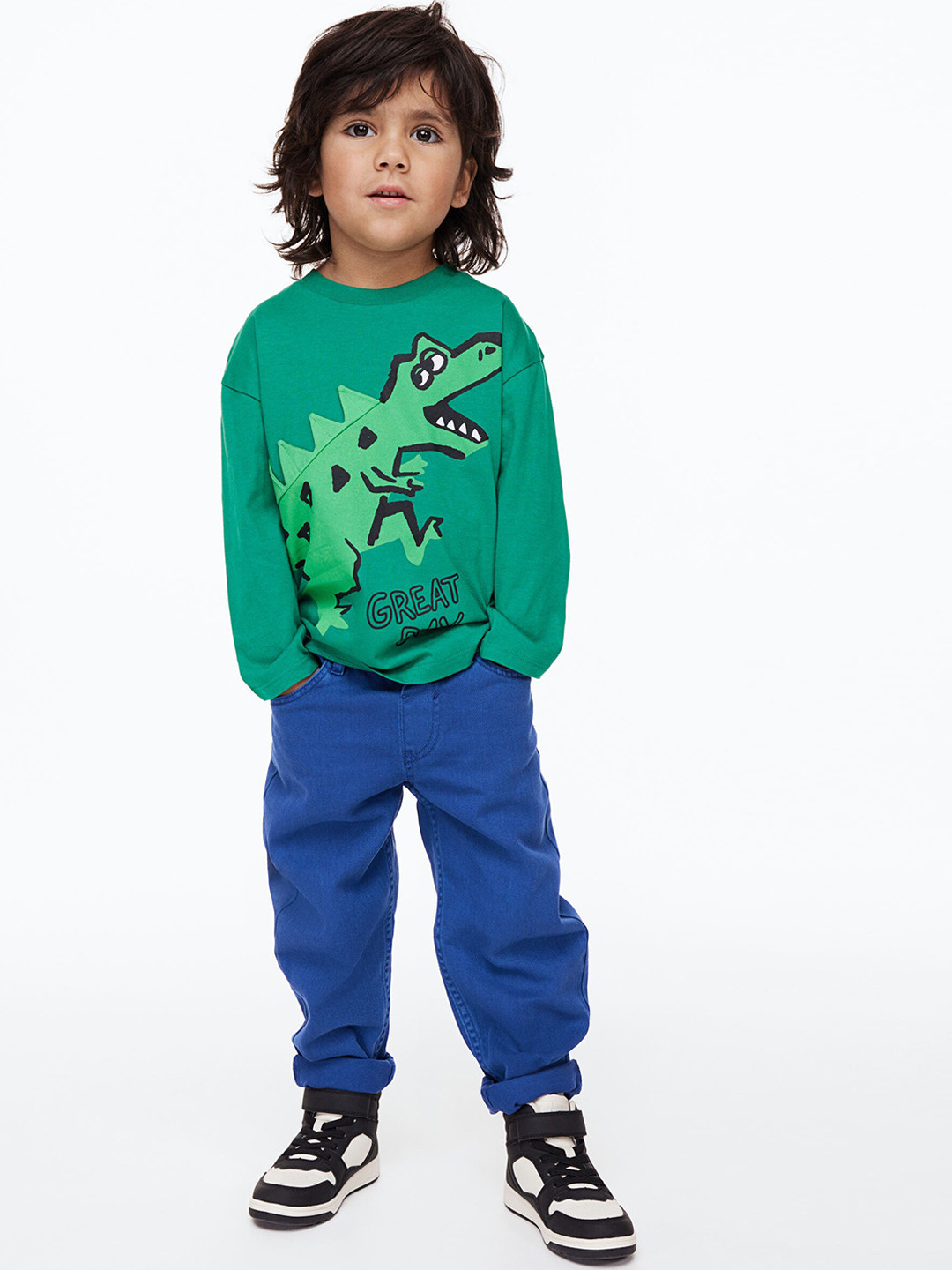 

H&M Boys Balloon Fit Jeans, Blue