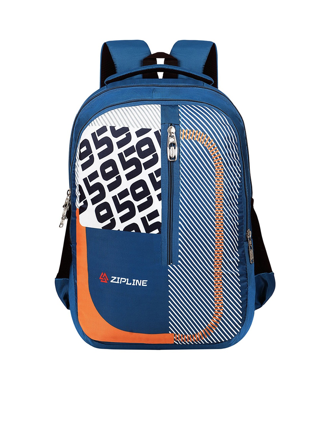 

ZIPLINE Unisex Graphic Backpack with Compression Straps, Teal