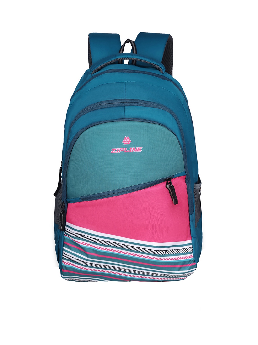 

ZIPLINE Unisex Colourblocked Backpack, Teal
