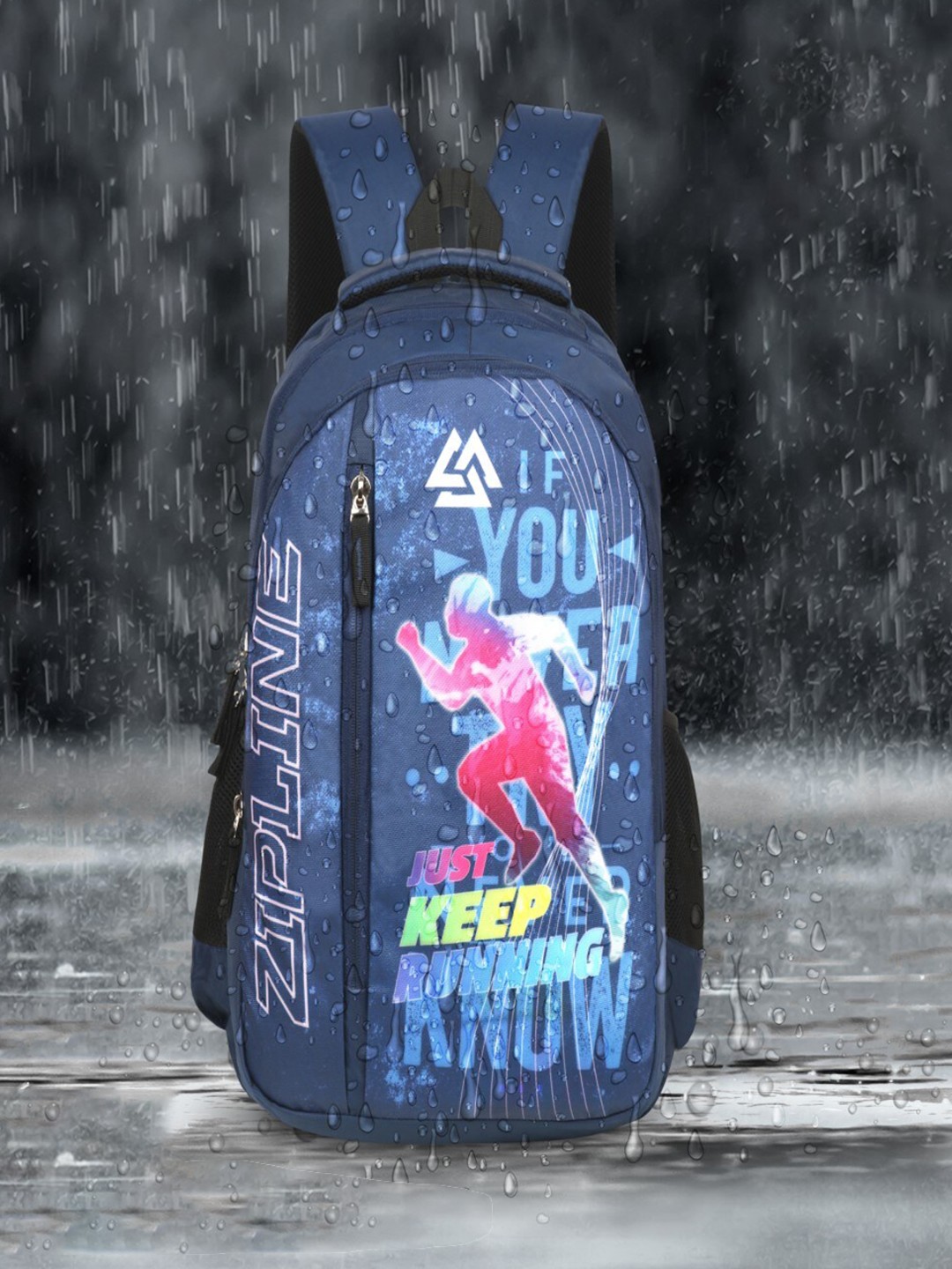 

ZIPLINE Unisex Graphic Backpack, Blue