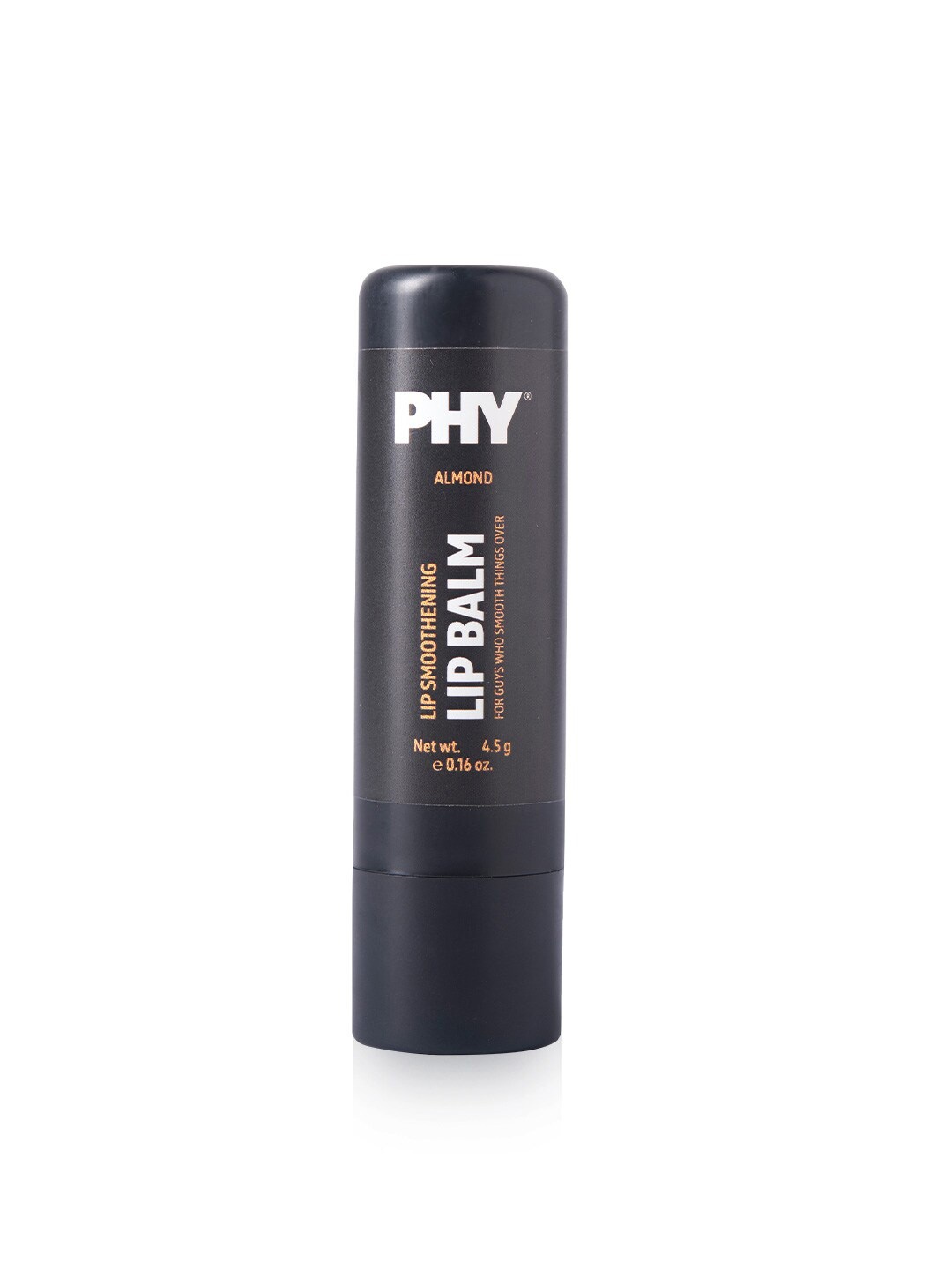 

Phy Men Lip Smoothening Almond Vegan Lip Balm 4.5 g, Black