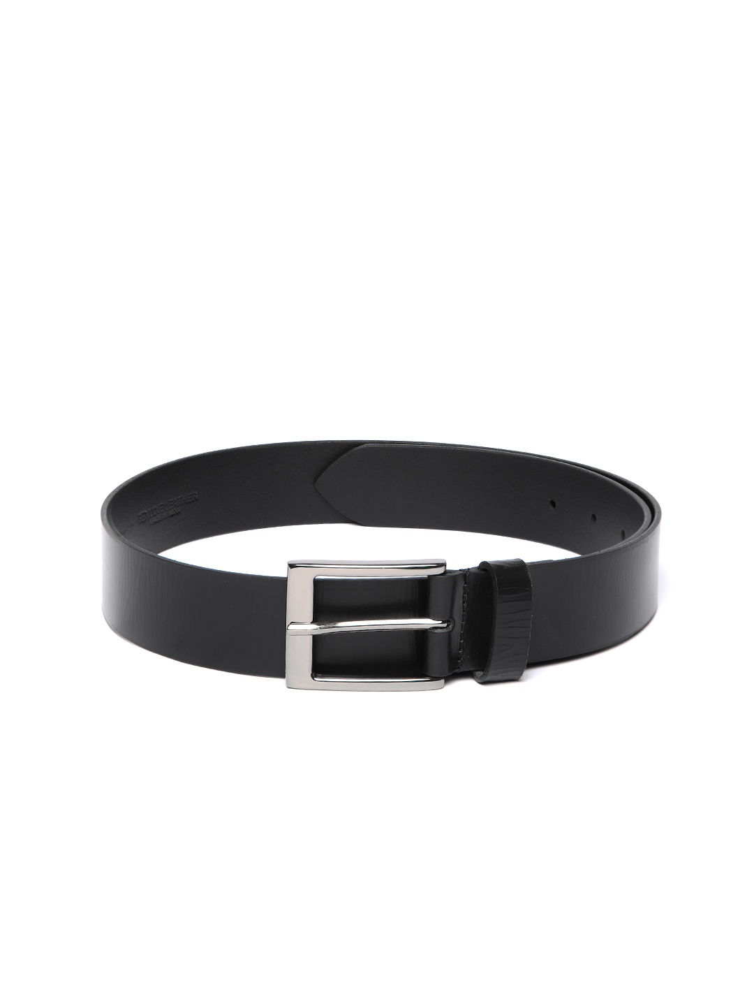 

THe VerTicaL Men Leather Formal Belt, Black