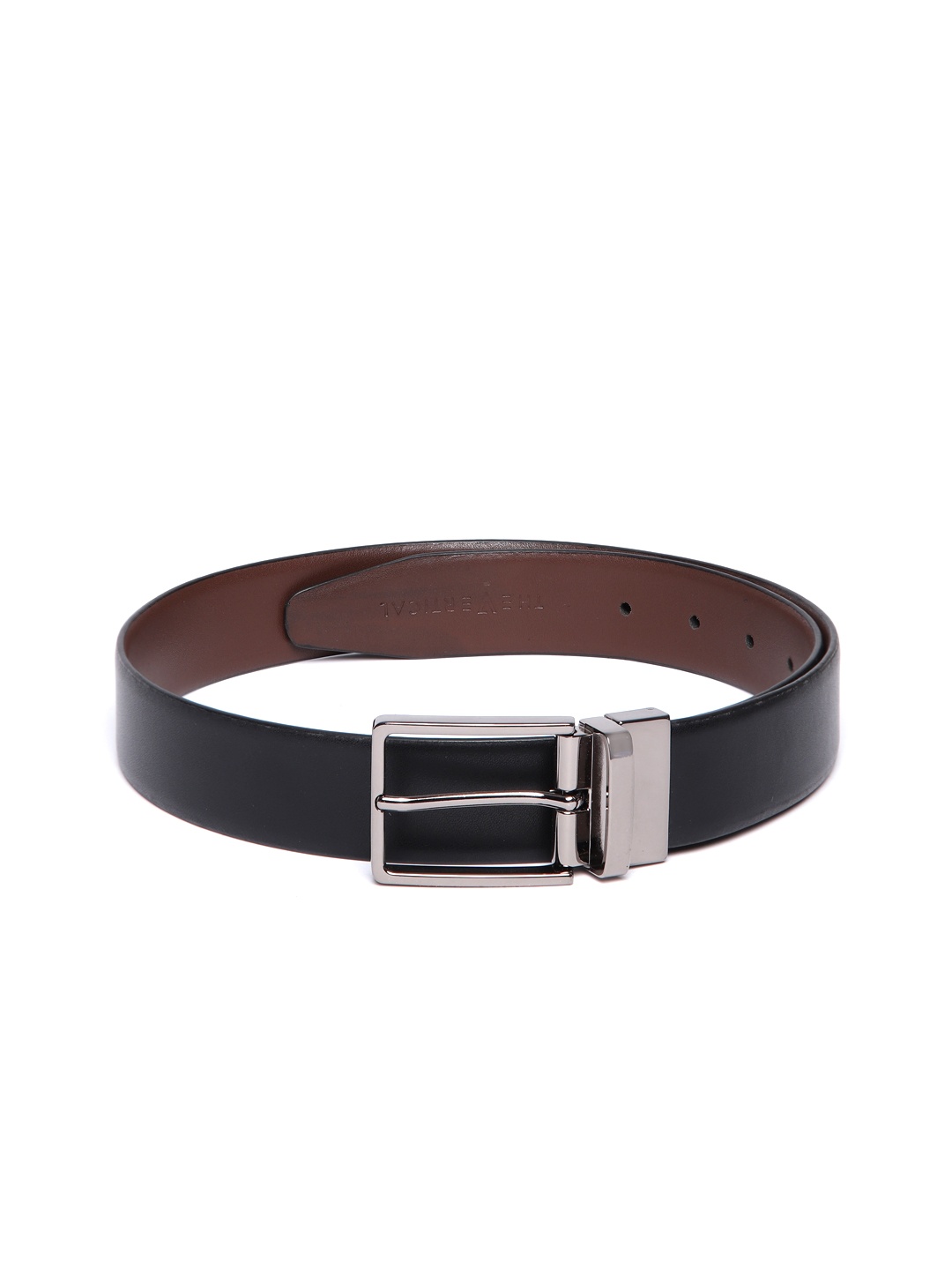 

THe VerTicaL Men Leather Formal Belt, Black