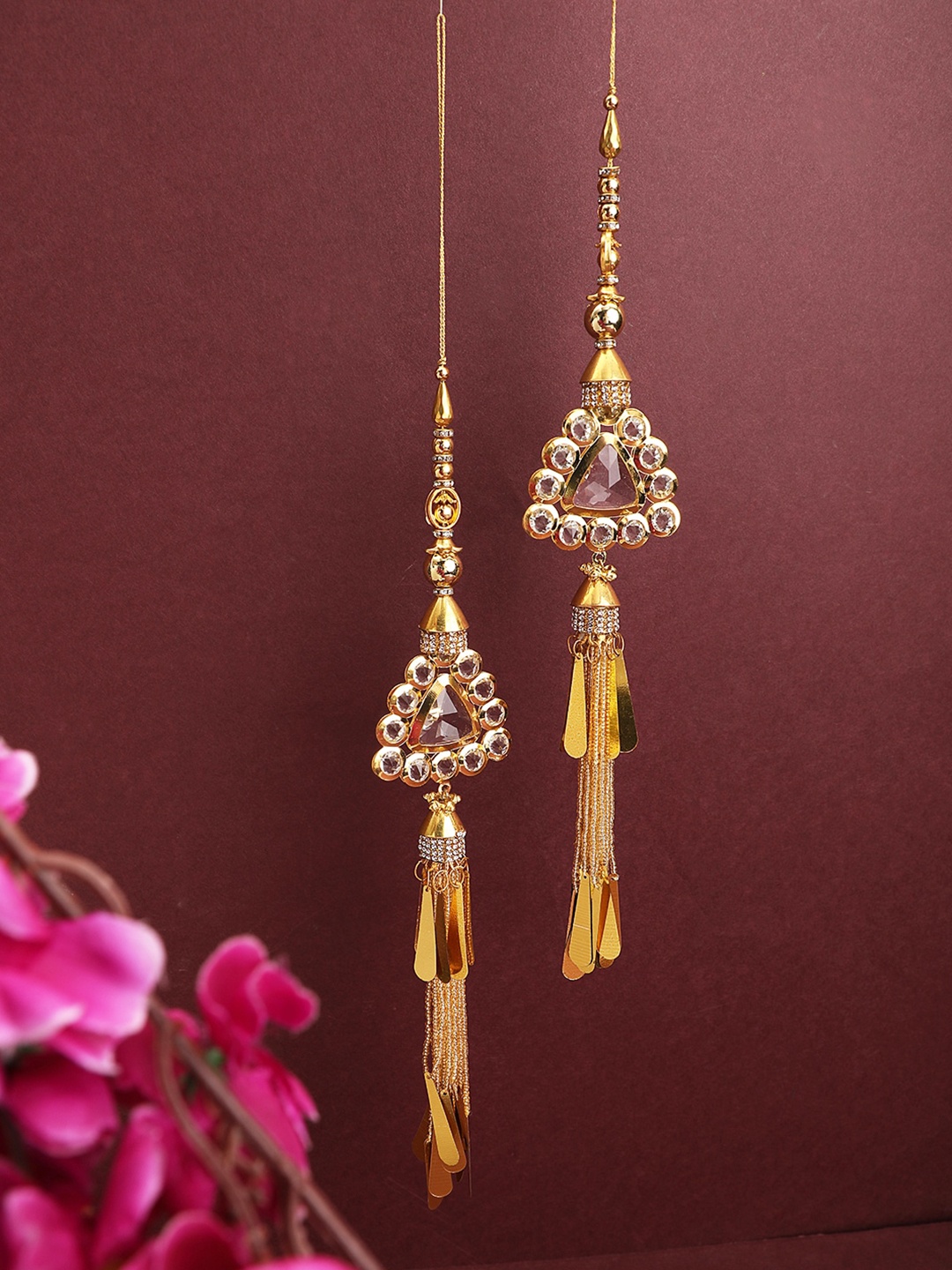 

ANIKAS CREATION Women Waist Latkans Saree Accessories, Gold
