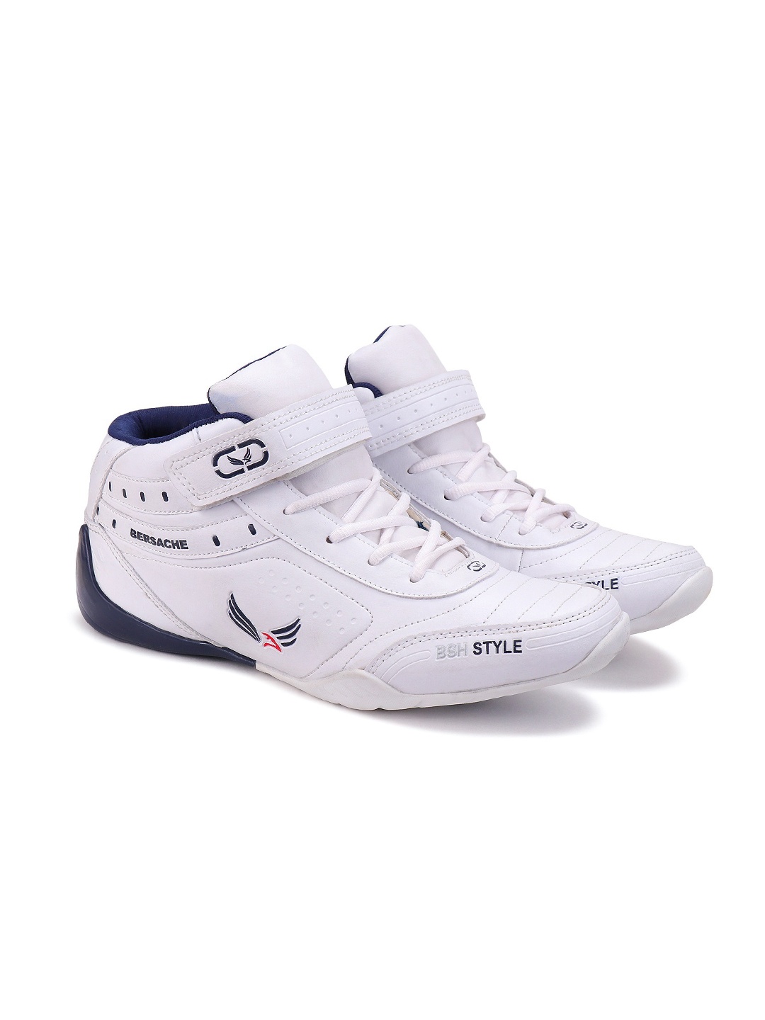 

BERSACHE Men Perforations Sneakers, White