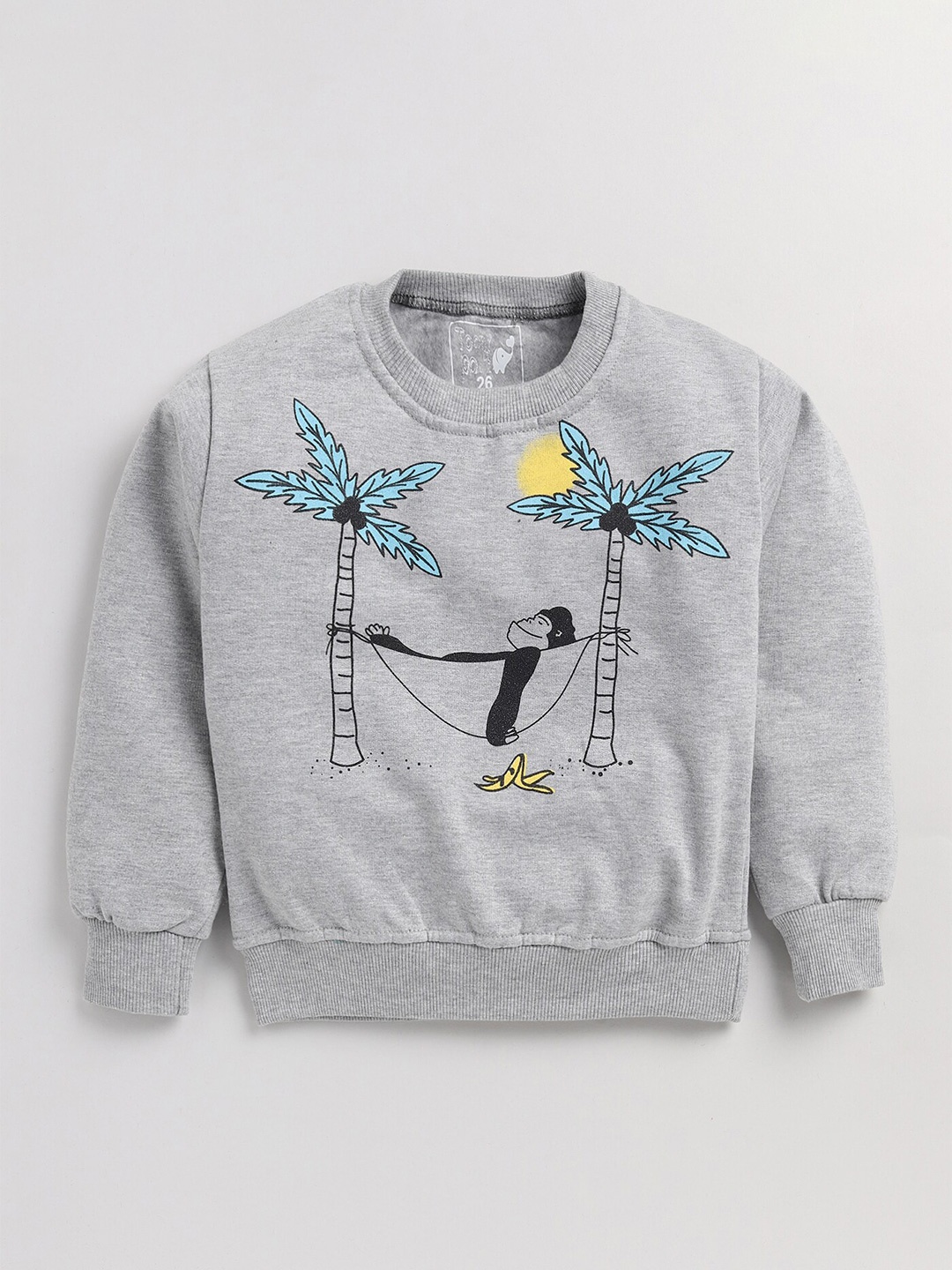 

Toonyport Kids Printed Fleece Sweatshirt, Grey