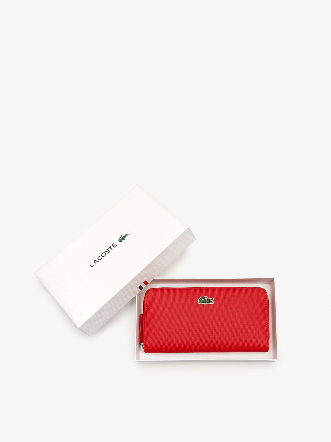 

Lacoste Women Zip Around Wallet, Red