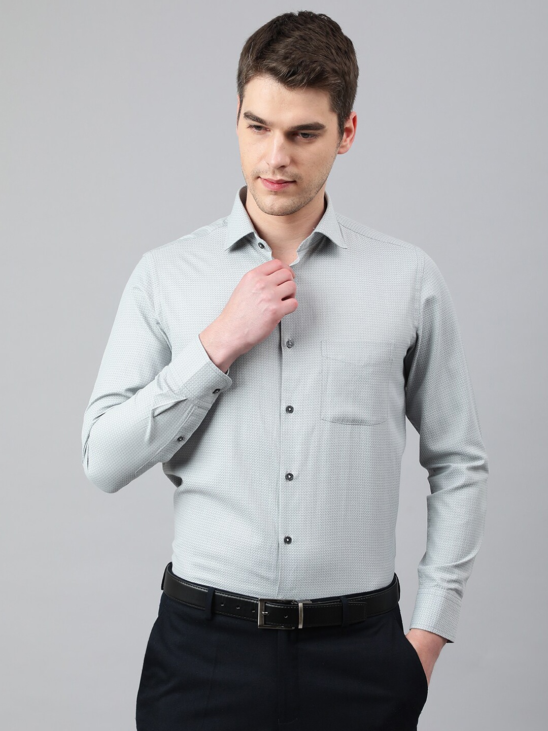 

Richlook Men Formal Shirt, Grey