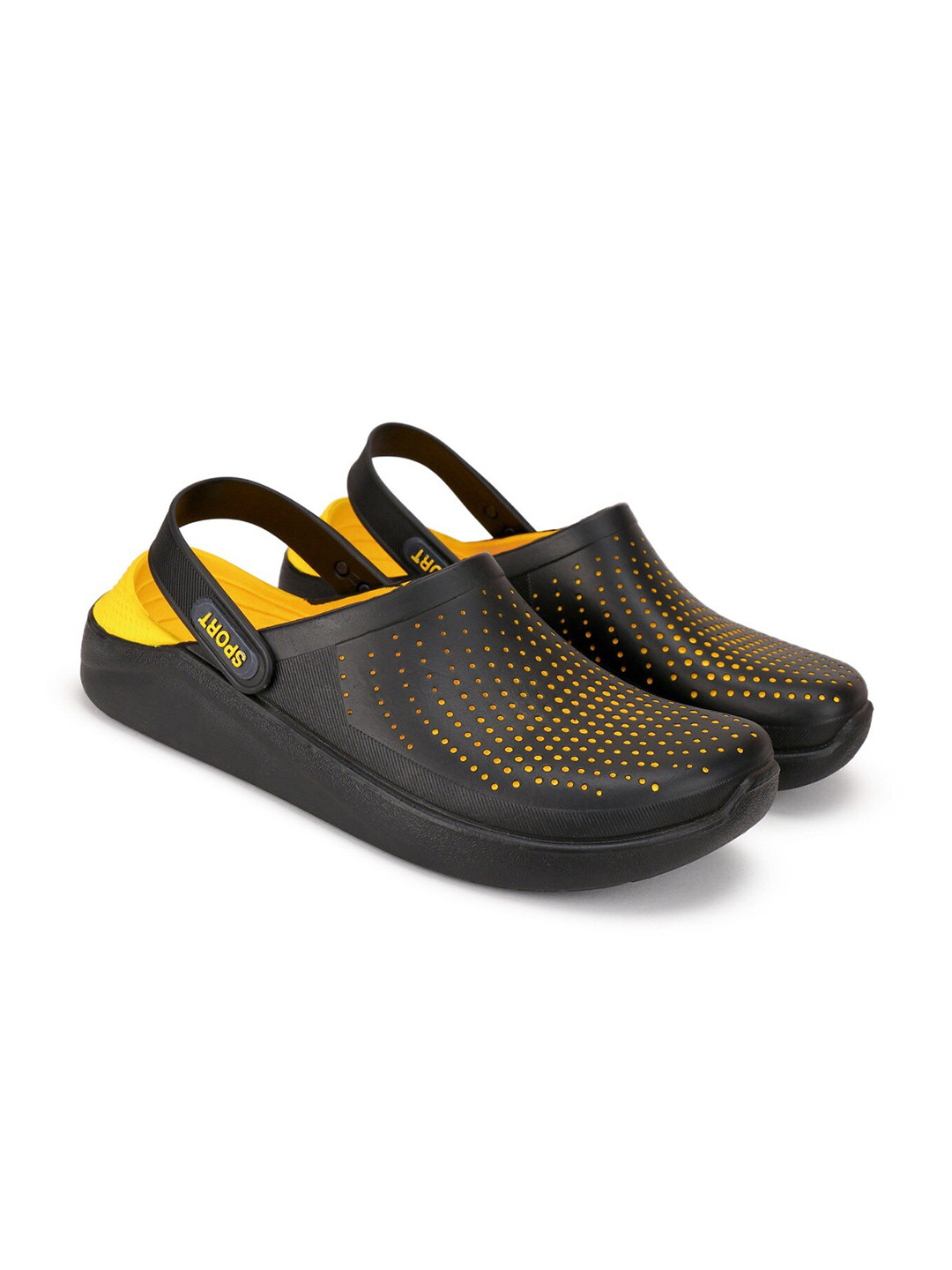 

BERSACHE Men Slip-On Clogs, Yellow
