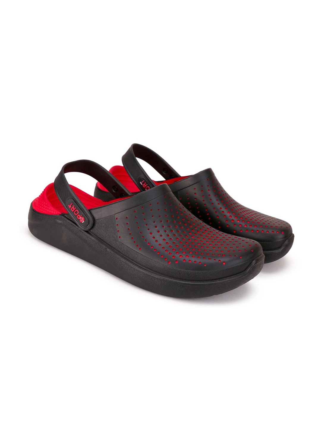 

BERSACHE Men Slip-On Clogs, Black