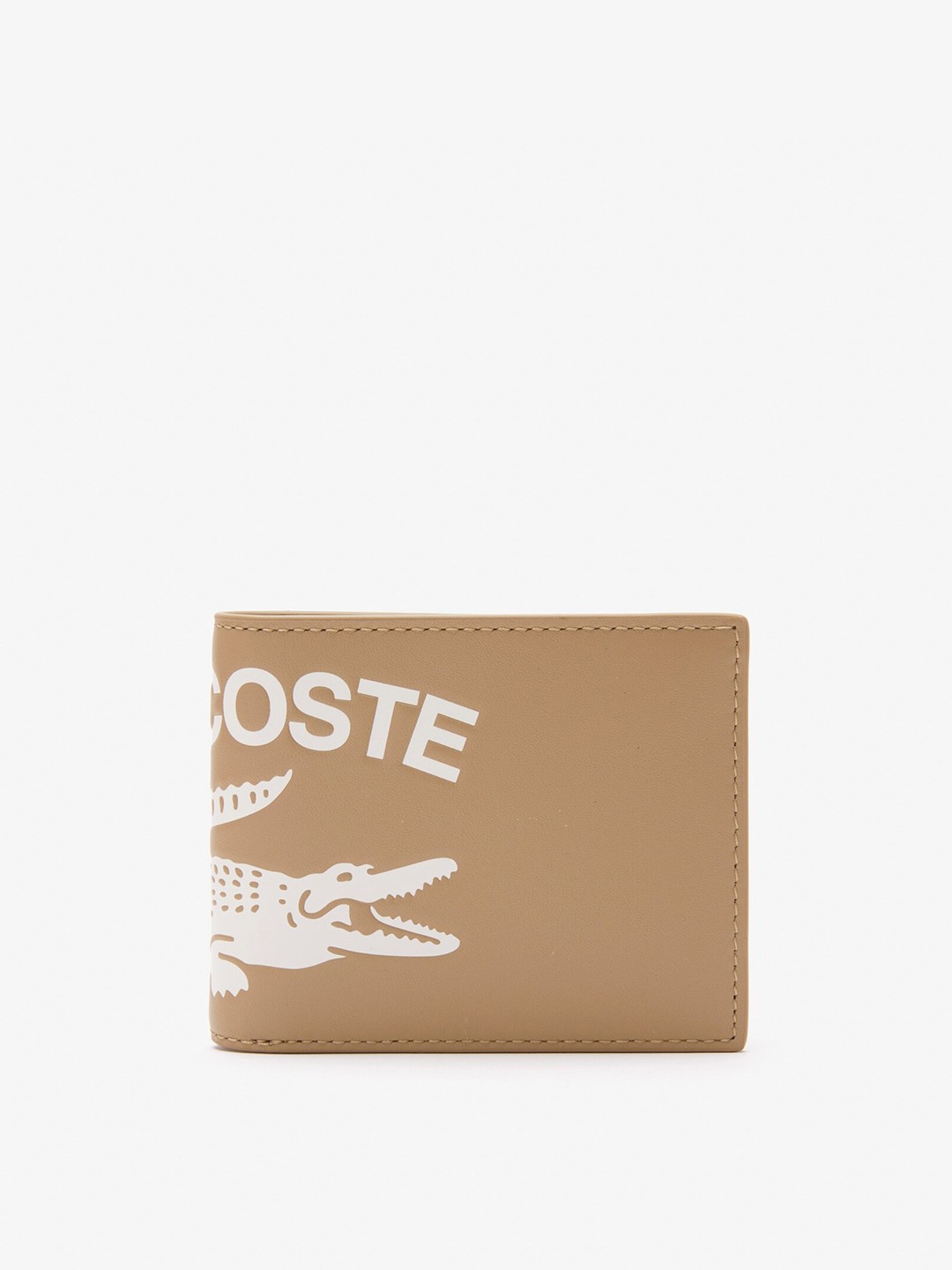 

Lacoste Men Animal Leather Two Fold Wallet, Brown