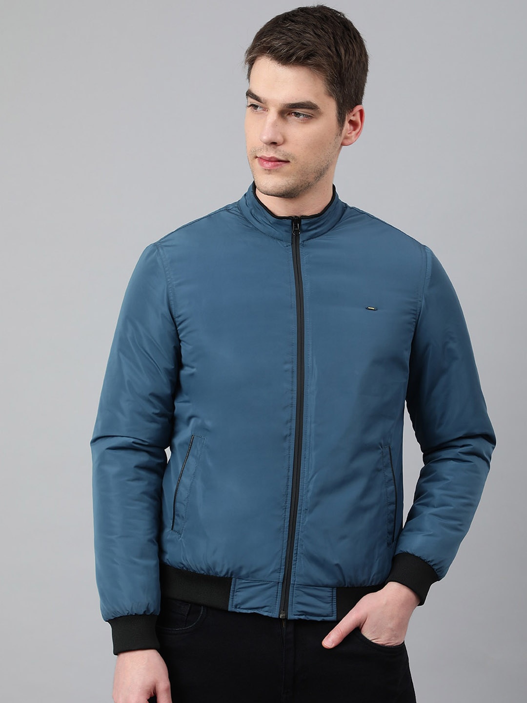 

Richlook Men Water Resistant Bomber Jacket, Blue