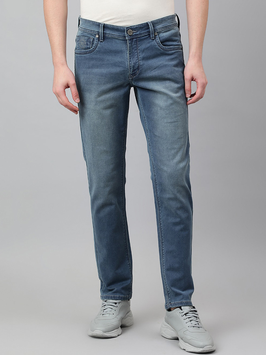 

Richlook Men Slim Fit Light Fade Stretchable Jeans, Blue