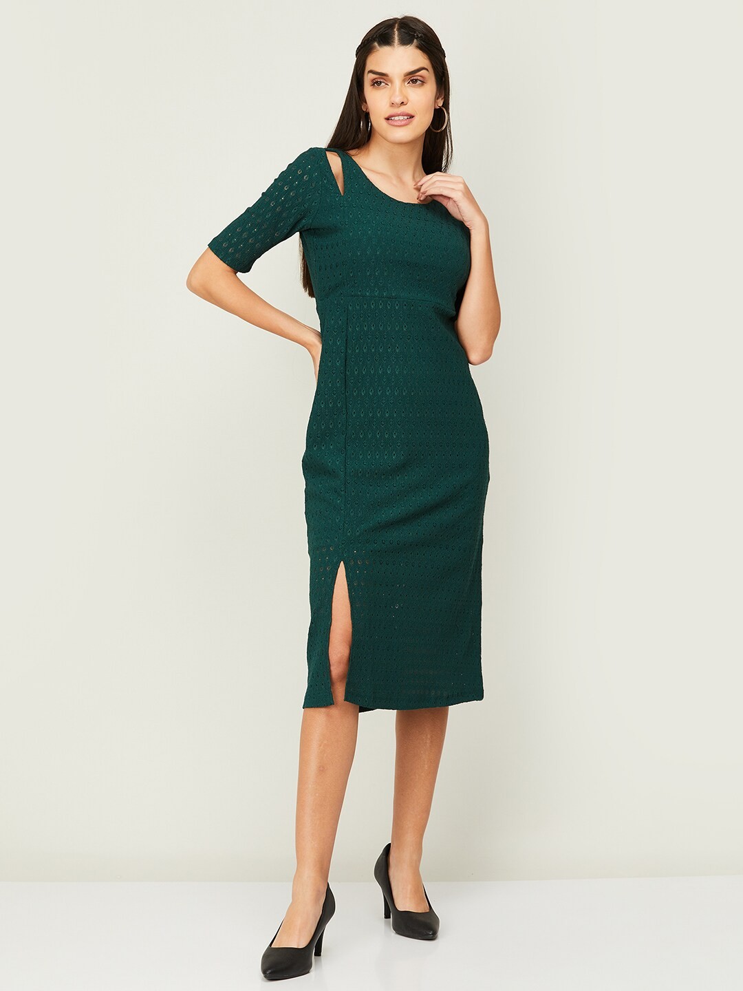 

CODE by Lifestyle Boat Neck Sheath Dress, Green