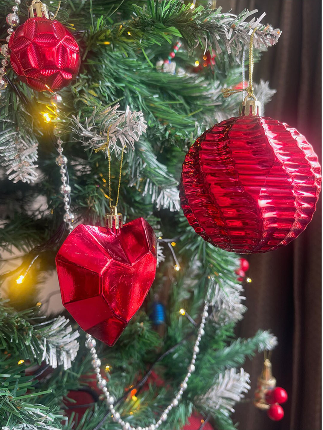 

Little Surprise Box LLP Red Patterned Xmas Tree Decor