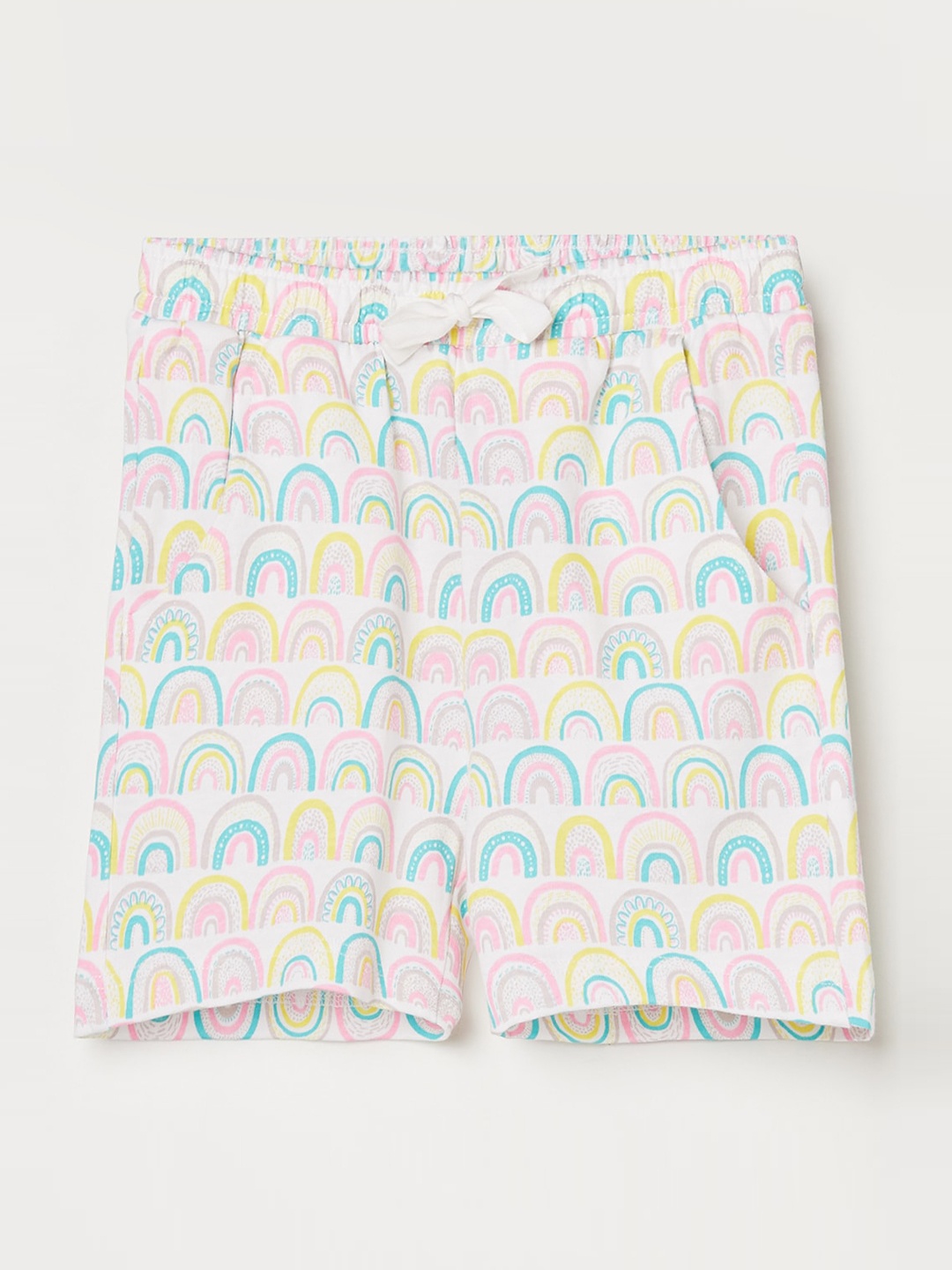 

Juniors by Lifestyle Girls Pure Cotton Conversational Printed Shorts, White