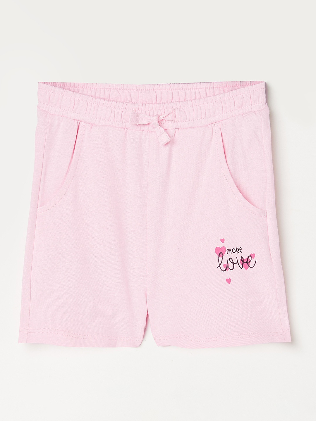 

Juniors by Lifestyle Girls Pure Cotton Solid Shorts, Pink